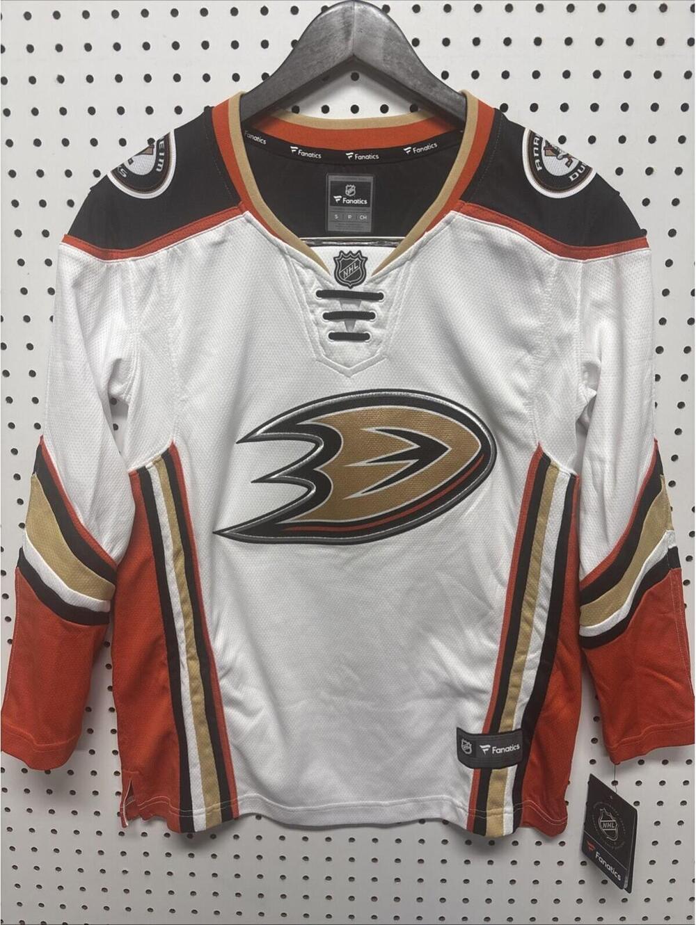 Anaheim Ducks Womens Small Jersey NHL Fanatics Breakaway White NWT